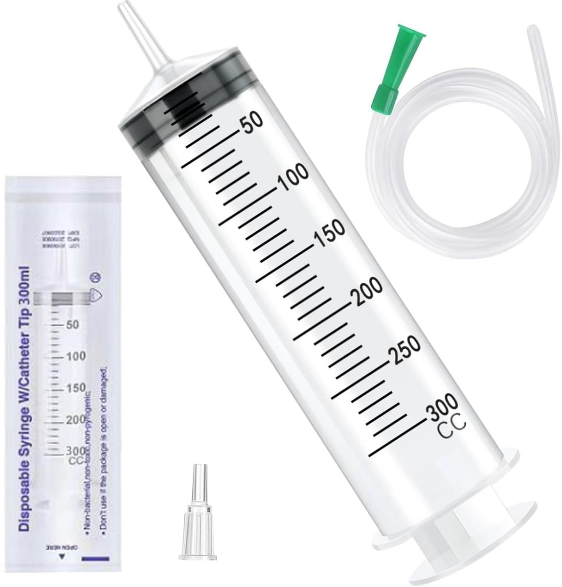 Hervulbare Spuit van 300ml voor Huisdierenvoeding, Plantenirrigatie en Laboratoriummetingen