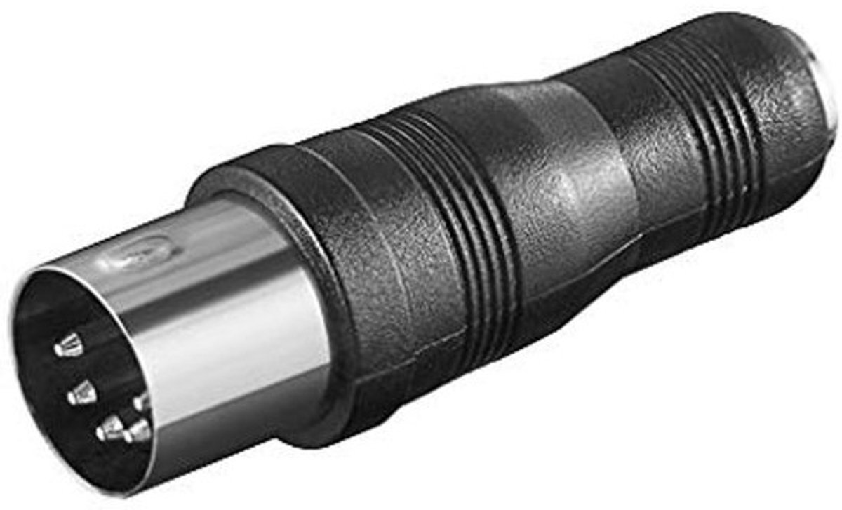 Adapter 3,5 mm naar DIN-stekker voor platenspeler en versterker