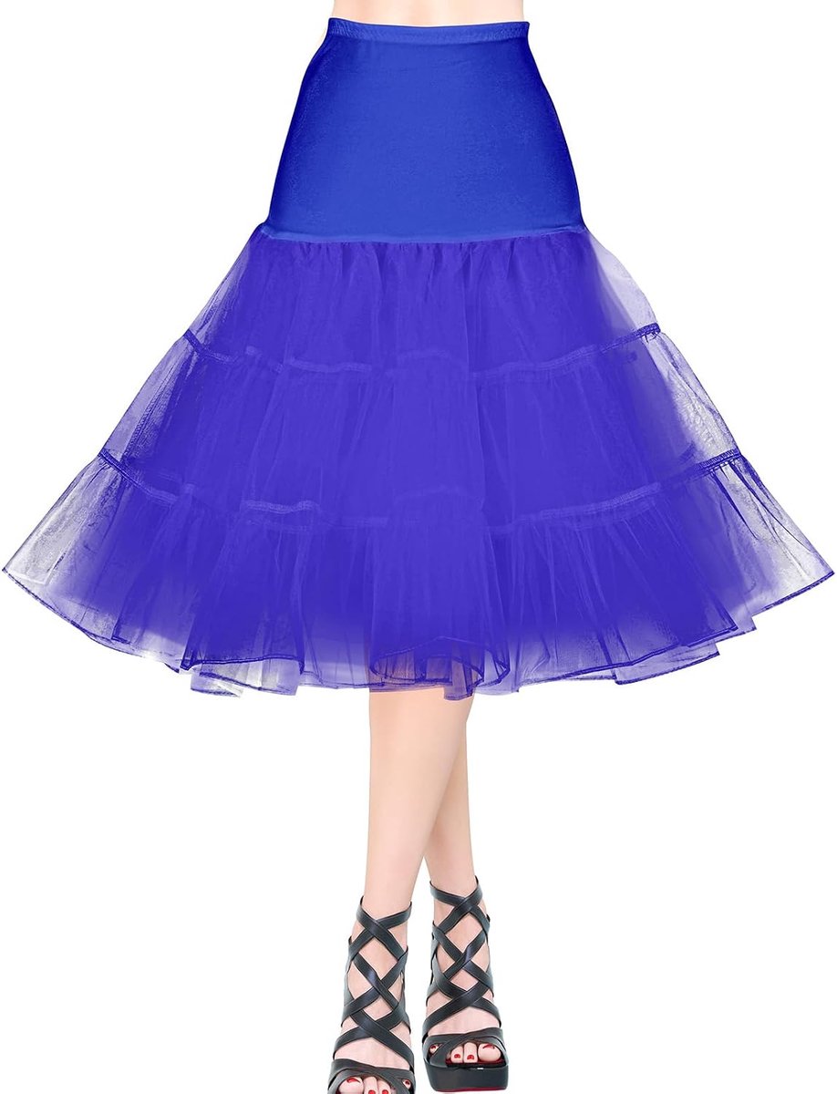 Petticoat, voor dames, vintage, retro, petticoat, 50 stuks, verschillende maten, onderrok met kant voor eindexamenbaljurk, bruidsjurk 1950, rockabilly