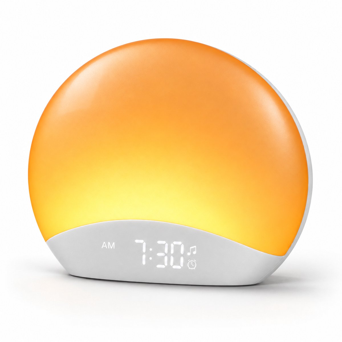 Nexeli NX-WUL-40 Wake-up Light – Wekker met Zonsopgangsimulatie – 26 Slaapgeluiden – 8 Kleuren Nachtlamp – Dimbaar – Snoozefunctie