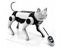 VHV - Robot Hond - DIY Robot Hond - Maak je eigen Robot Hond - Robot Puppy - Robot speelgoed - Bestuurbare Hond - Speelgoed Kinderen - Educatief speelgoed - Met Een kattenkop accessoire - Met Afstandsbediening - Sensorisch