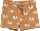 Fresk UV Zwembroek voor Jongens 110 - Sneldrogende Zwemkleding - UV-bescherming UPF 50 - Zwemshort Kinderen - Geel - Elefant