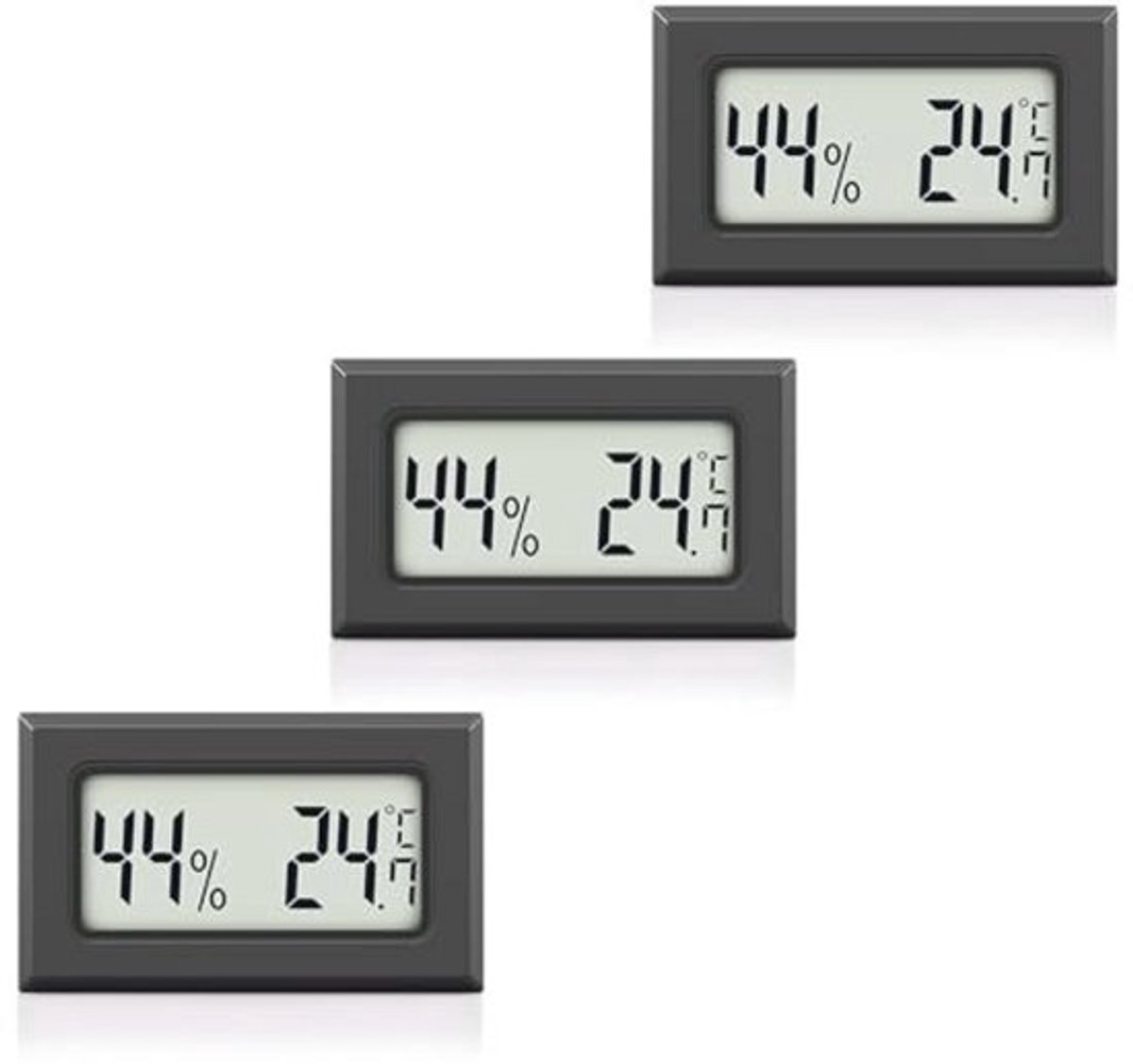 Mini Thermo-Hygrometer - Digitale Temperatuur en Luchtvochtigheidsmeter voor Betrouwbare Meetwaarden