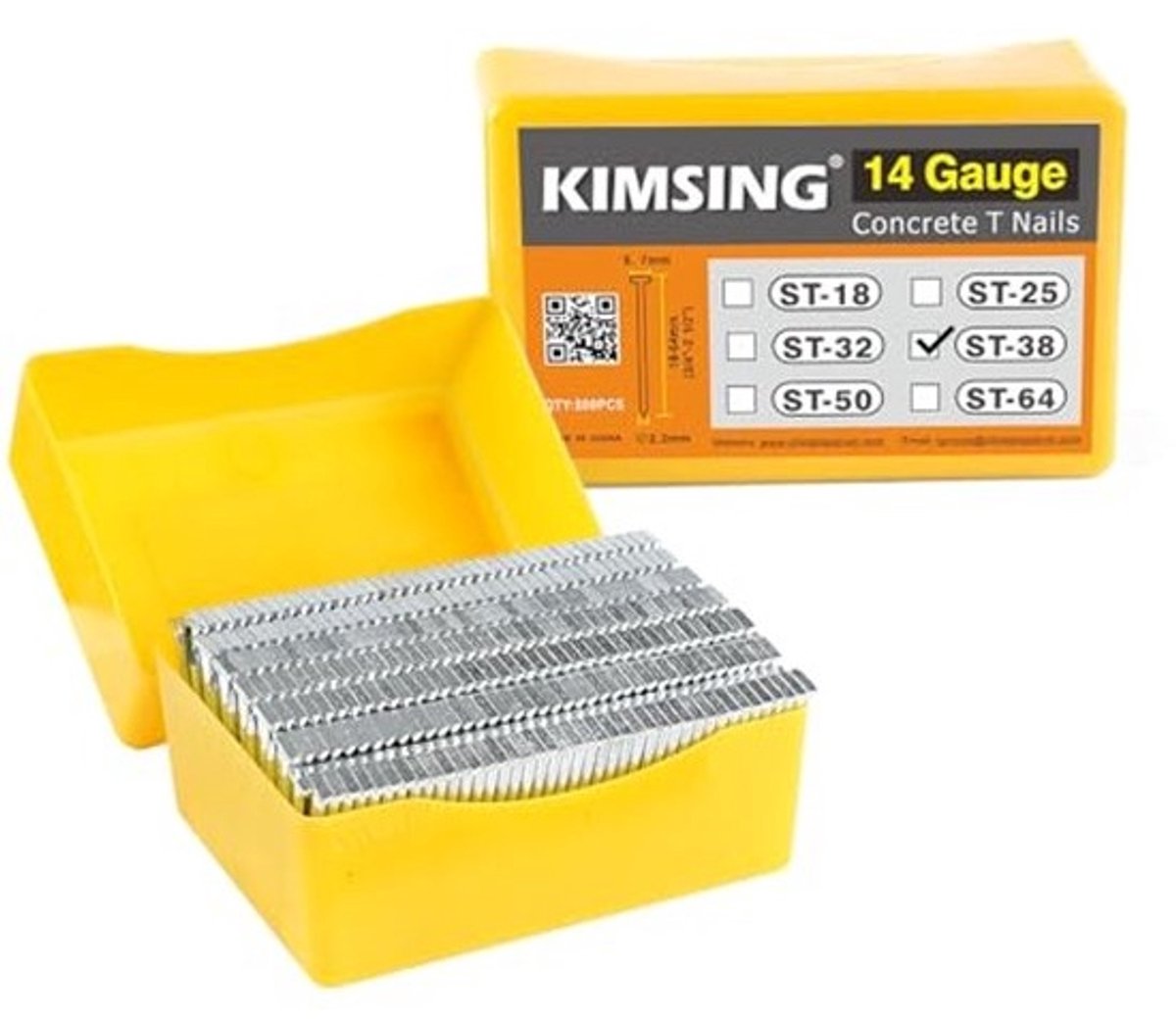 Beton T-Nagels 14 Gauge 18mm-64mm - 800 Stuks