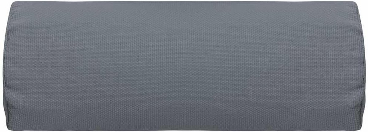 Hoofdsteun voor ligstoel, grijs, 40 x 7,5 x 15 cm, waterafstotend, dik gevoerd, met plakstrips