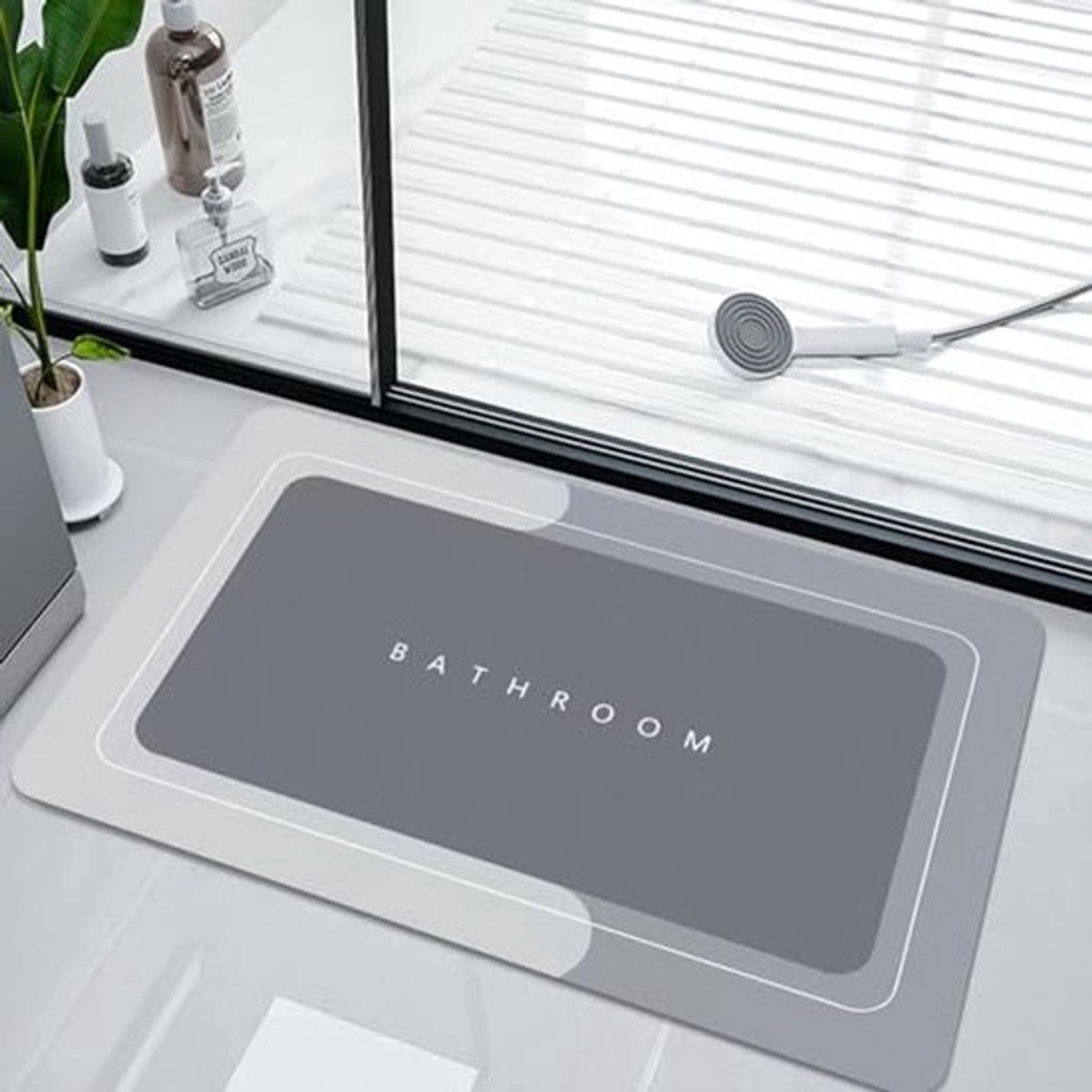 Antislip Badmat - Sneldrogend en Super Absorberend voor Badkamer en Keuken 40 x 60 cm