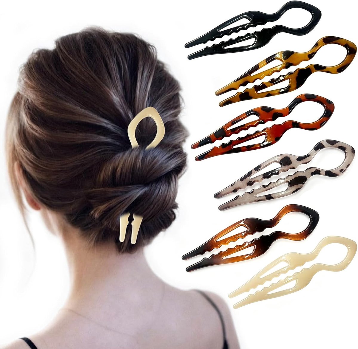 Haarspelden in Franse stijl, grote haarspeld voor dames, haaraccessoires, geschikt voor lang haar, ideaal voor alle kapsels, trendy haarsieraad