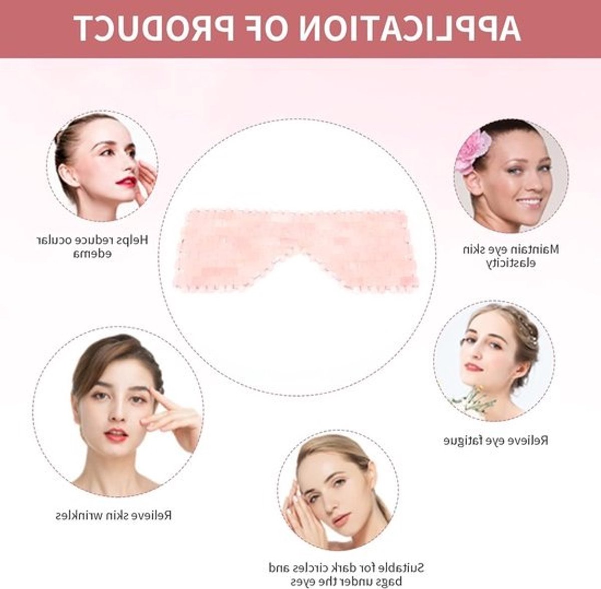 Anti-Aging Oogmasker van Jade - Koude Therapie voor Vermoeide Ogen, Verlichting van Oogvermoeidheid en Ontspanning