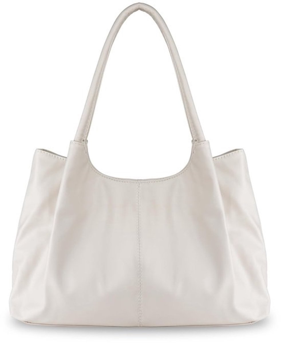 Dailygoods - AfitLulu Schoudertas dames PU lederen handtas dames onderarmtas met handvat, effen tote bag dames casual shopper tas dames grote inhoud met magnetische sluiting