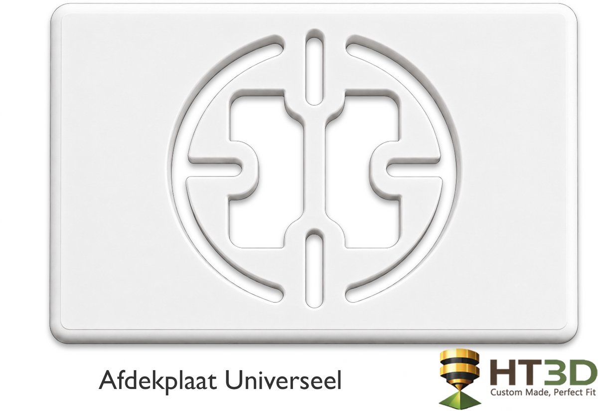 Afdekplaat Universeel - Wit - Google Nest - Remeha qSense - Kamerthermostaat - Thermostaat - Muurplaat - Afdekraam - Grondplaat - Houder - HT3D