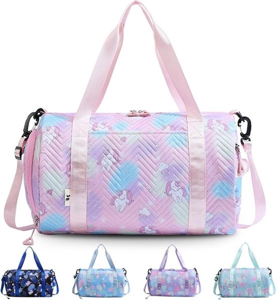 Unisex kleine unicorn sporttas - yoga en training - met schoenencompartiment