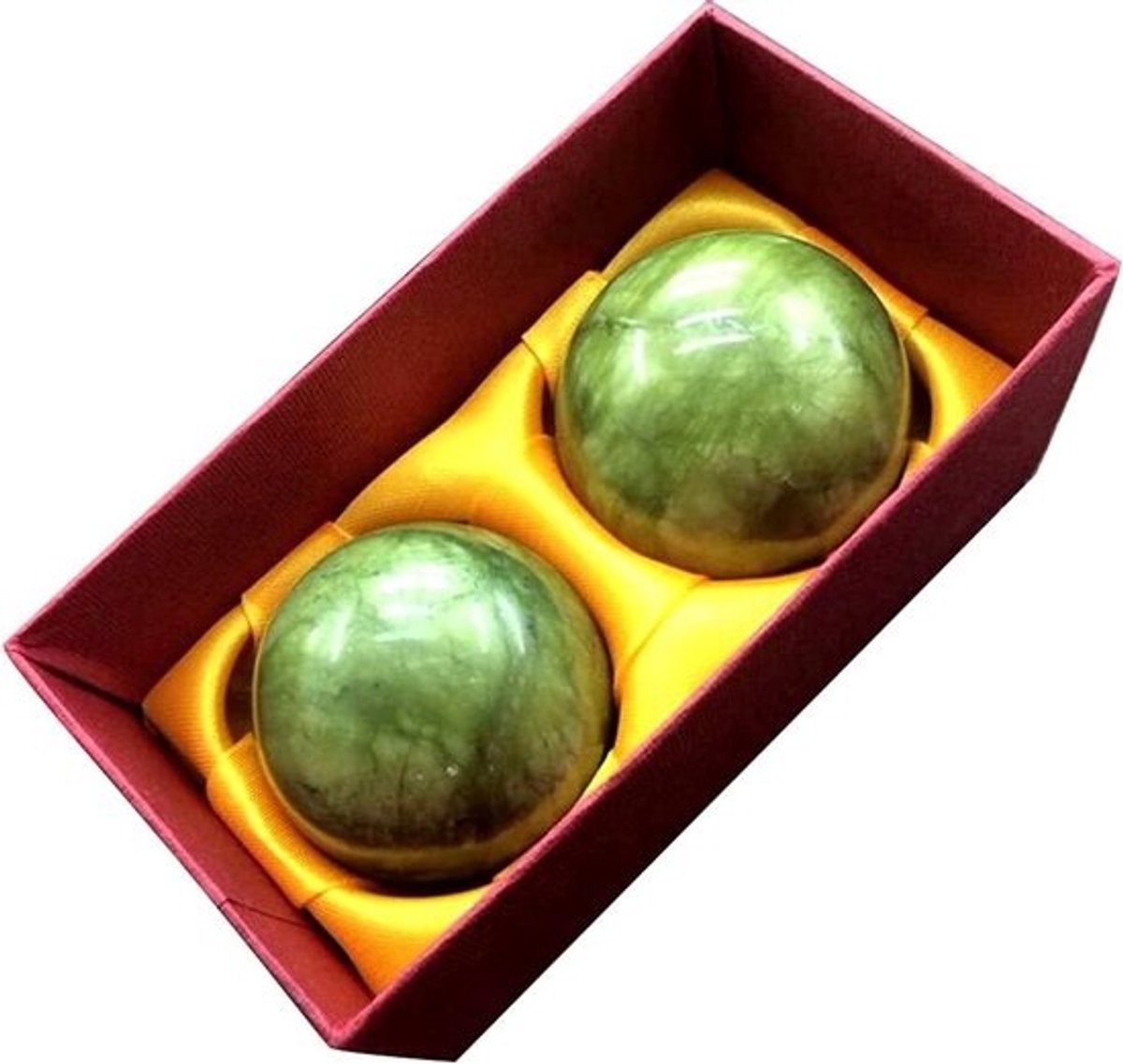 Stressbal Massageballen voor Ontspanning, Hand- en Pols Oefeningen, Chinese Jade Baoding Ballen voor Stressverlichting en Gezondheid