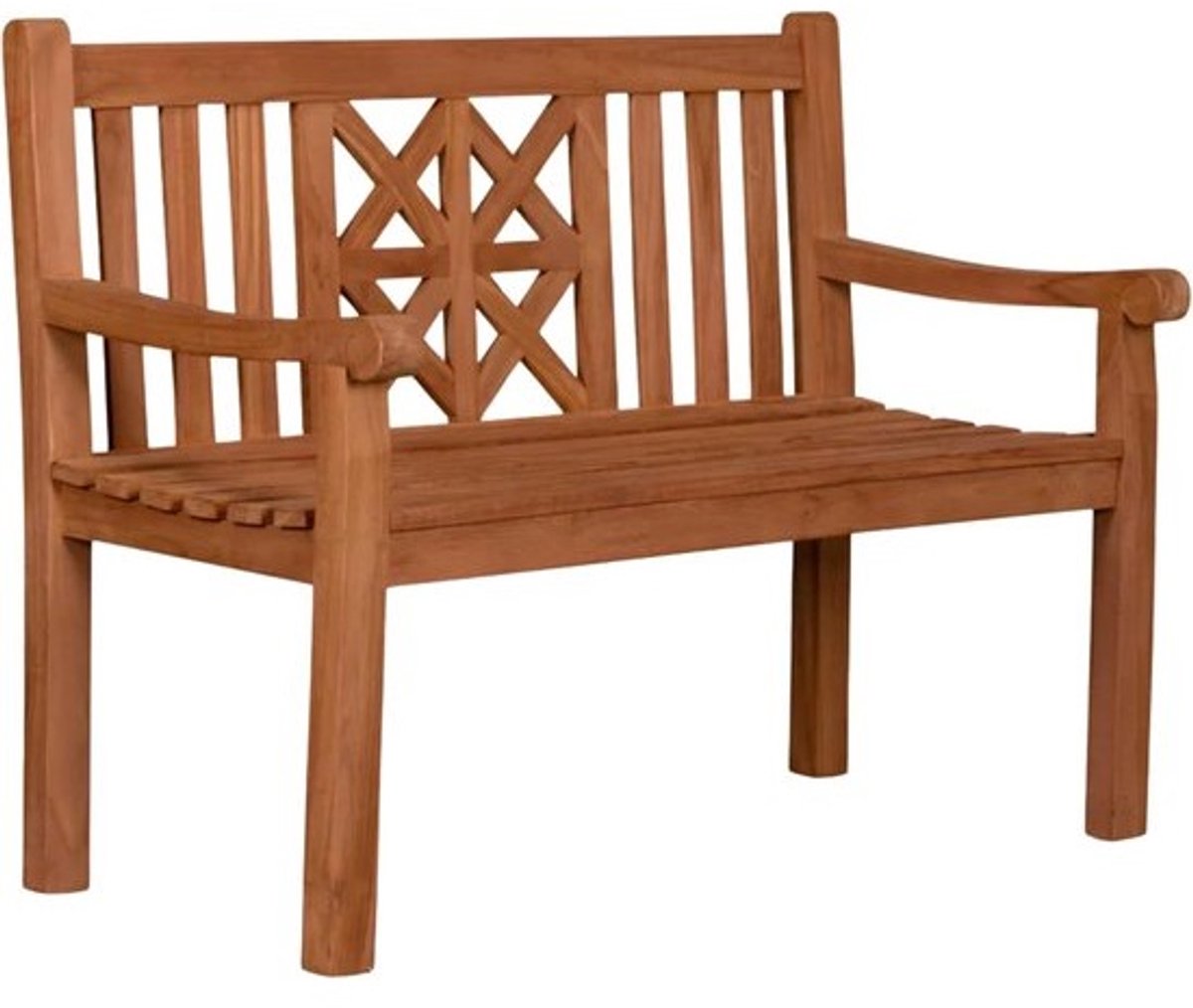 Teakhouten Tuinbank voor Buiten - 2-zits Massief en Weerbestendig - 120 x 57 x 94 cm
