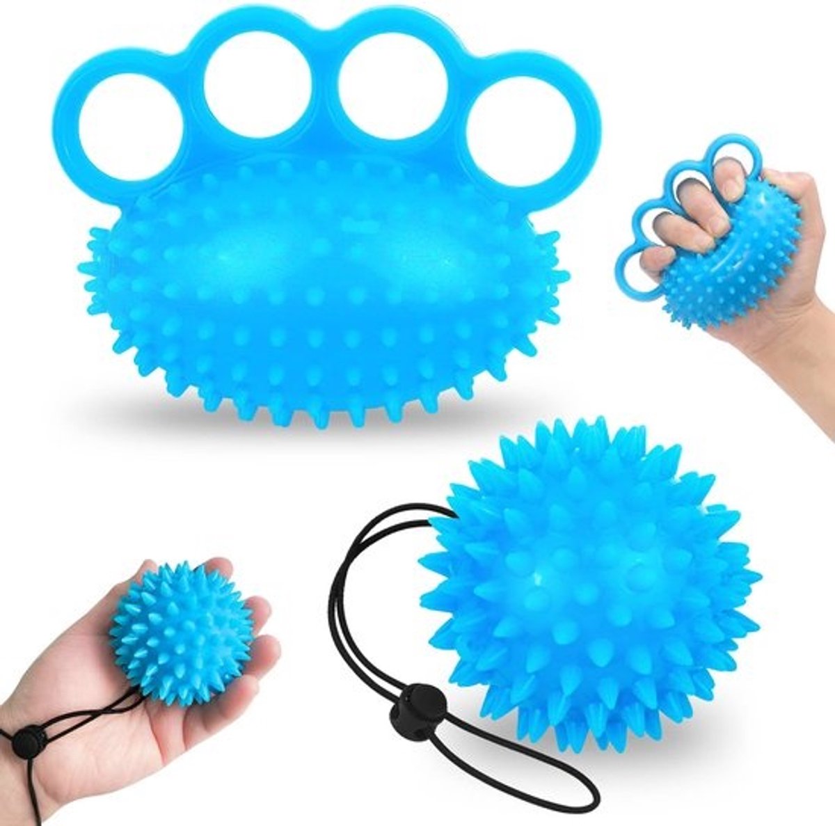 Hand Trainer - Verbeter Gripsterkte - Set van 2 Hedgehog Ballen