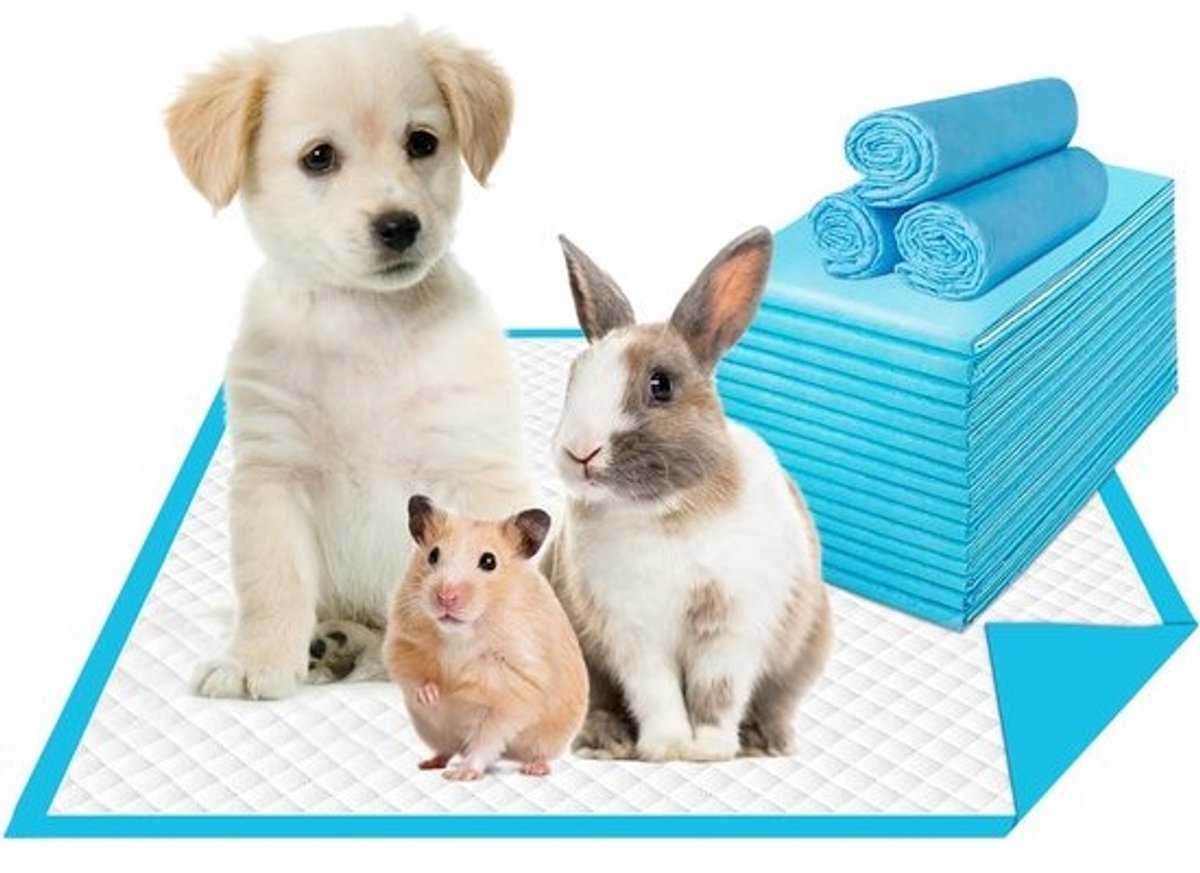 Trainingsmatjes hond | Puppy-trainingspads geschikt voor huisdier 33x45cm | 100 stuks | Antislip & lekvrij | Absorberende wegwerptrainingspads | Puppy-trainingskussens | Plasmat | Pee Pads | Dog training
