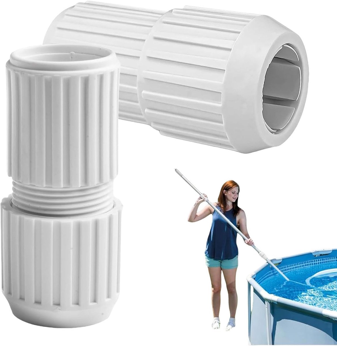 Pole Cam Lock, zware vervangende draaibeveiliging - telescopische stangvergrendeling, voor schepnet, skimmernet, borstelkop, reinigingsapparaat, erf en tuin