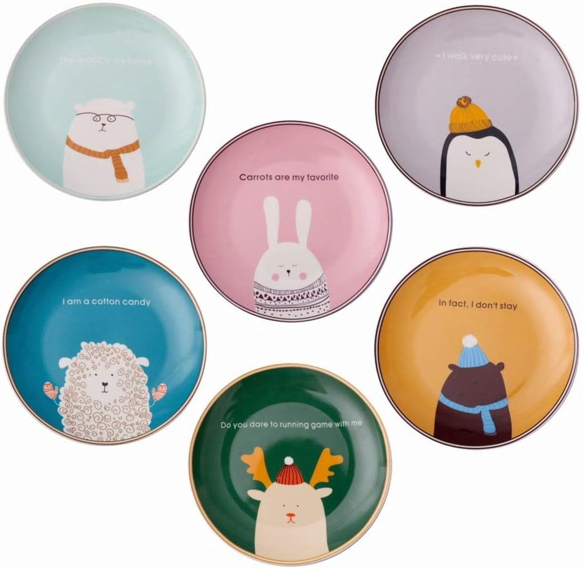 A Nordic Cartoon Ins Keramische Servies Plaat Kinderdiner Plaat Steak Plate Ontbijt Plaat Diner Plaat Pasta Western Eten Plaat Leuke