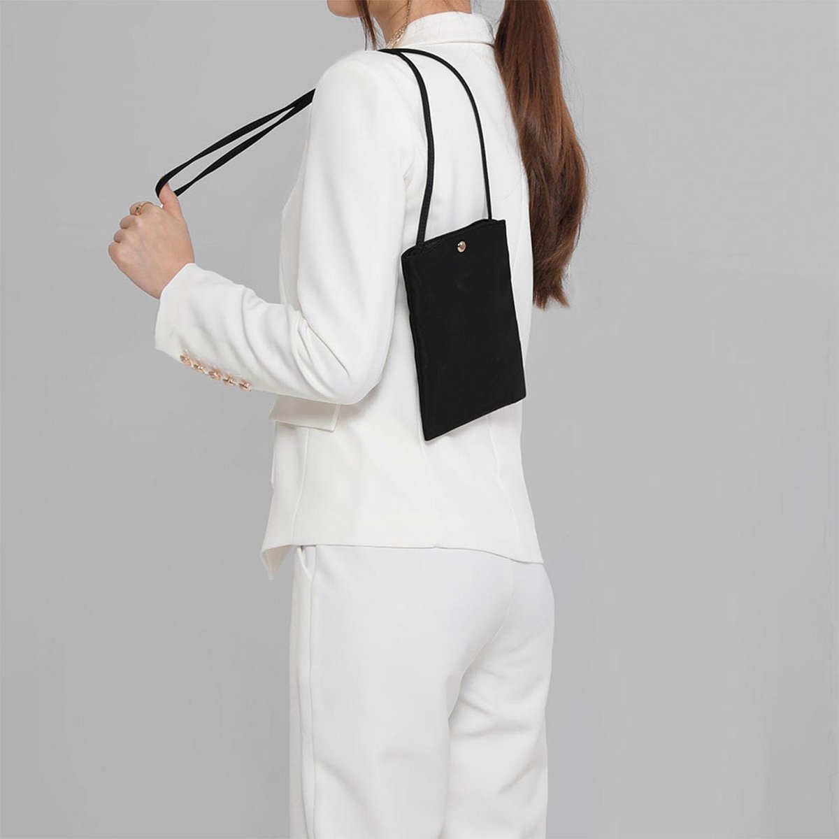 katoenen canvas mobiele telefoon tas mini doek tas ins stijl Japanse eenvoudige en veelzijdige messenger kleine vierkante tas
