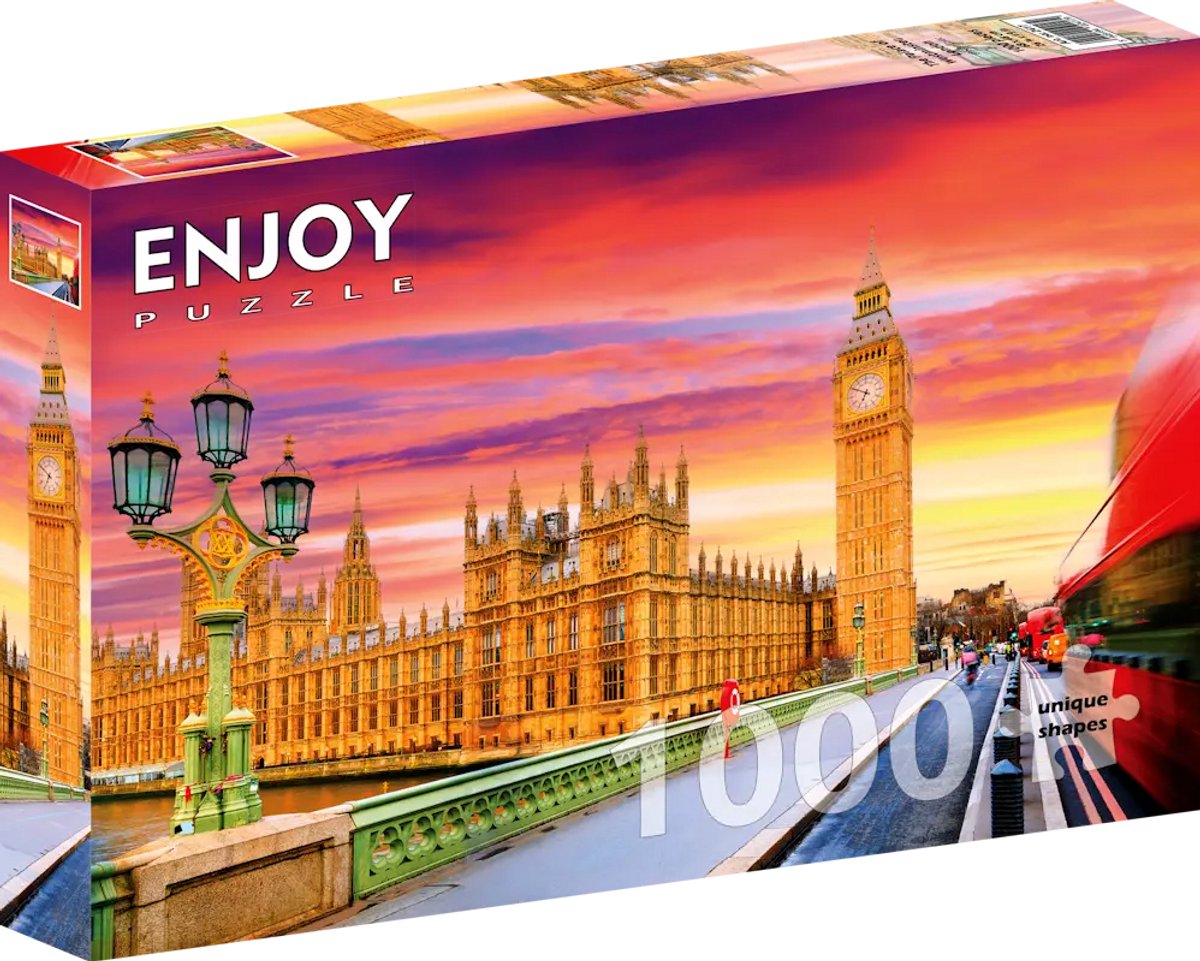 Enjoy Puzzle legpuzzel The Palace of Westminster Londen 1000 stukjes.