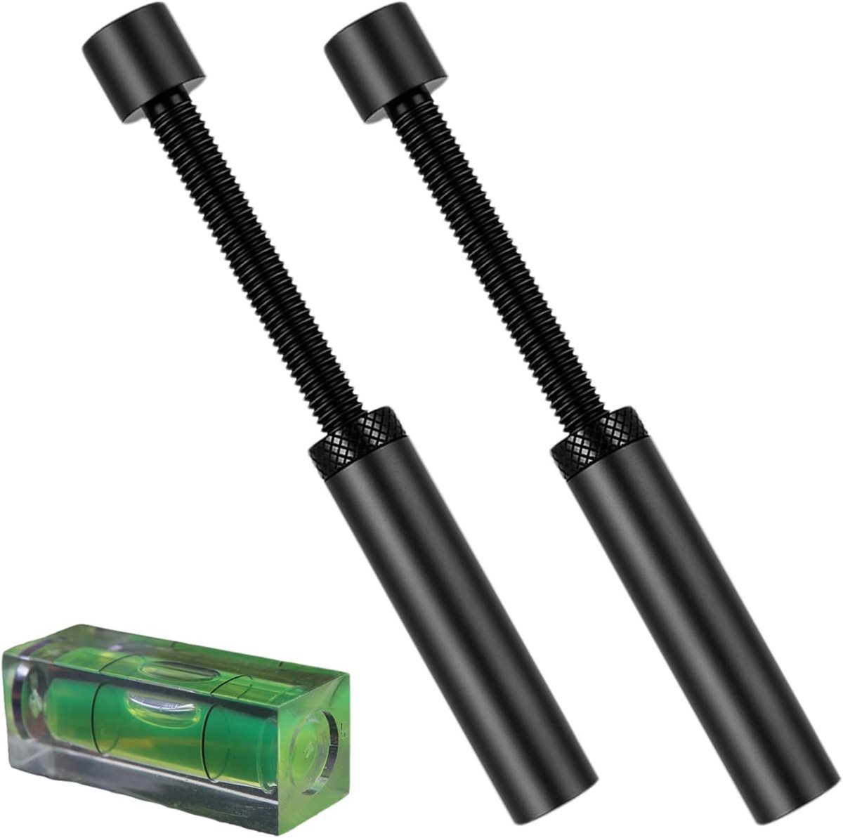 2 stuks grafische kaarthouder, gpu houder, Gpu Sag Bracket Gpu houder, grafische kaarthouder, van aluminium, in hoogte verstelbaar, stabiele ondersteuning met magneet, 1 waterpas (74-120 mm)