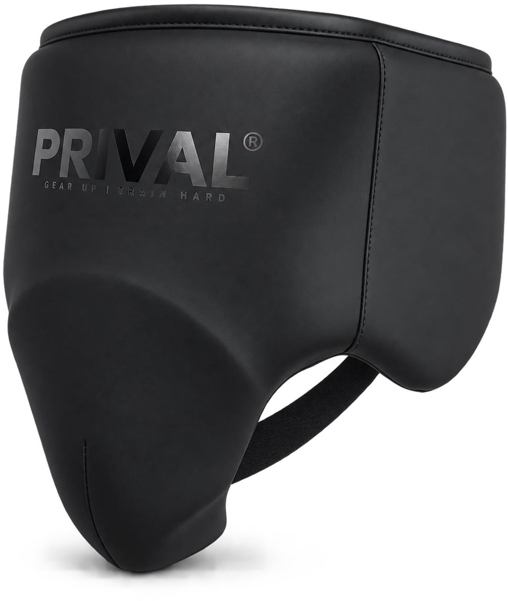 Prival Kruisbeschermer – Groin Guard voor Boksen, Kickboksen & MMA – Verstelbare Pasvorm – Zwart