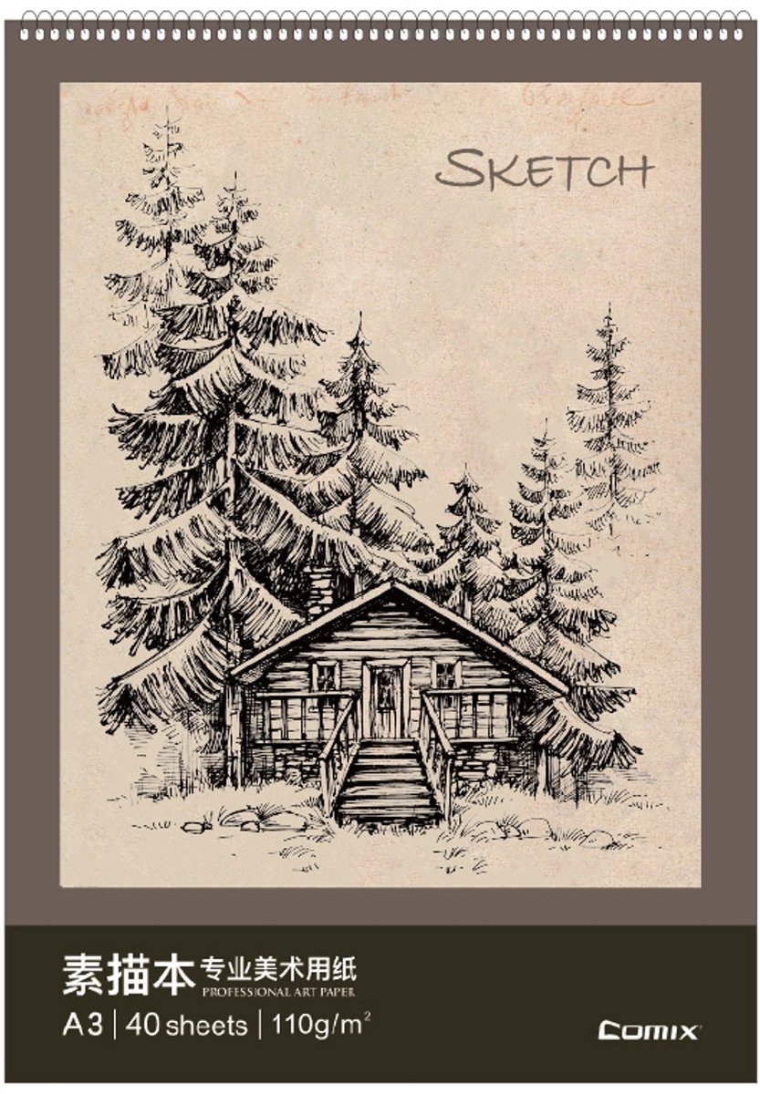 Comix schetsboek spiraal A3, 40 vellen