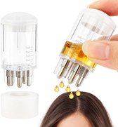 Olie Applicator - 2 Stuks - Met massagetips - Navulbare applicator voor hoofdhuidolie - Haar Olie Applicator - Scalp Massager - Haargroeibevordering - Hoofdhuid Verzorging - Haarverzorging - Nauwkeurige Toepassing - Geschikt voor alle haartypes