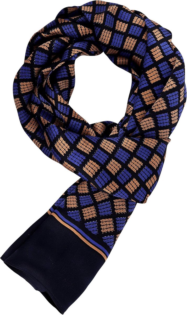 100% Zijden Sjaal voor Heren 11 Momme Zijde Satijn Dubbelzijdig Herensjaal voor Lente Zomer Herfst Casual Business 155 x 26 cm