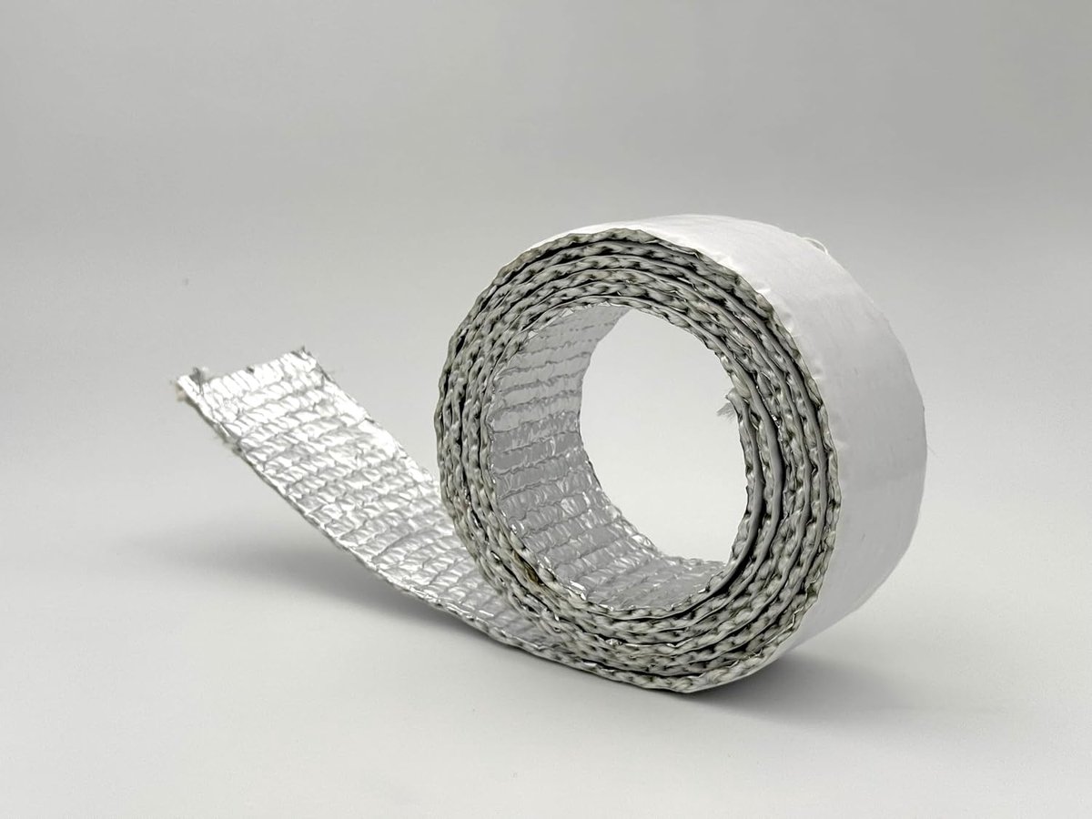 zelfklevend, 50 mm (dikte 3 mm), 2 meter, vuurvast en reflecterend, voor ruimtevaart Balconi Performance