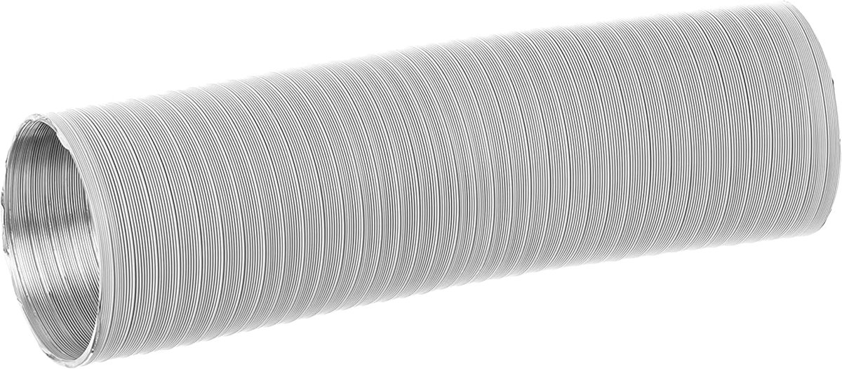 100 mm / 1,5 m wit flexibele aluminium slang, aluminium flexbuis, slang, ventilatiebuis, ventilatiebuis, uitlaatslang