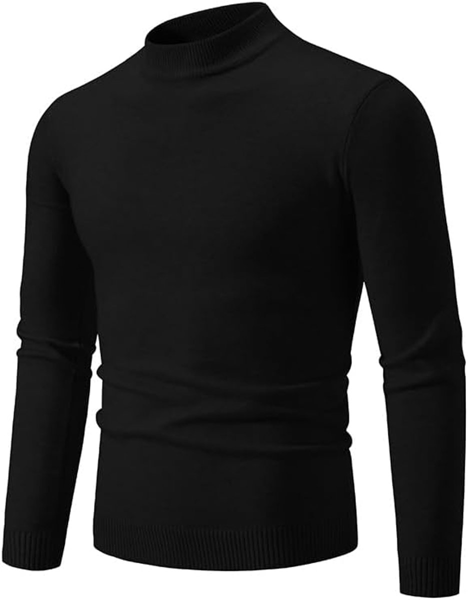 Trui voor heren, pullover voor heren, gebreide trui voor heren, effen, casual slim fit, modieuze trui