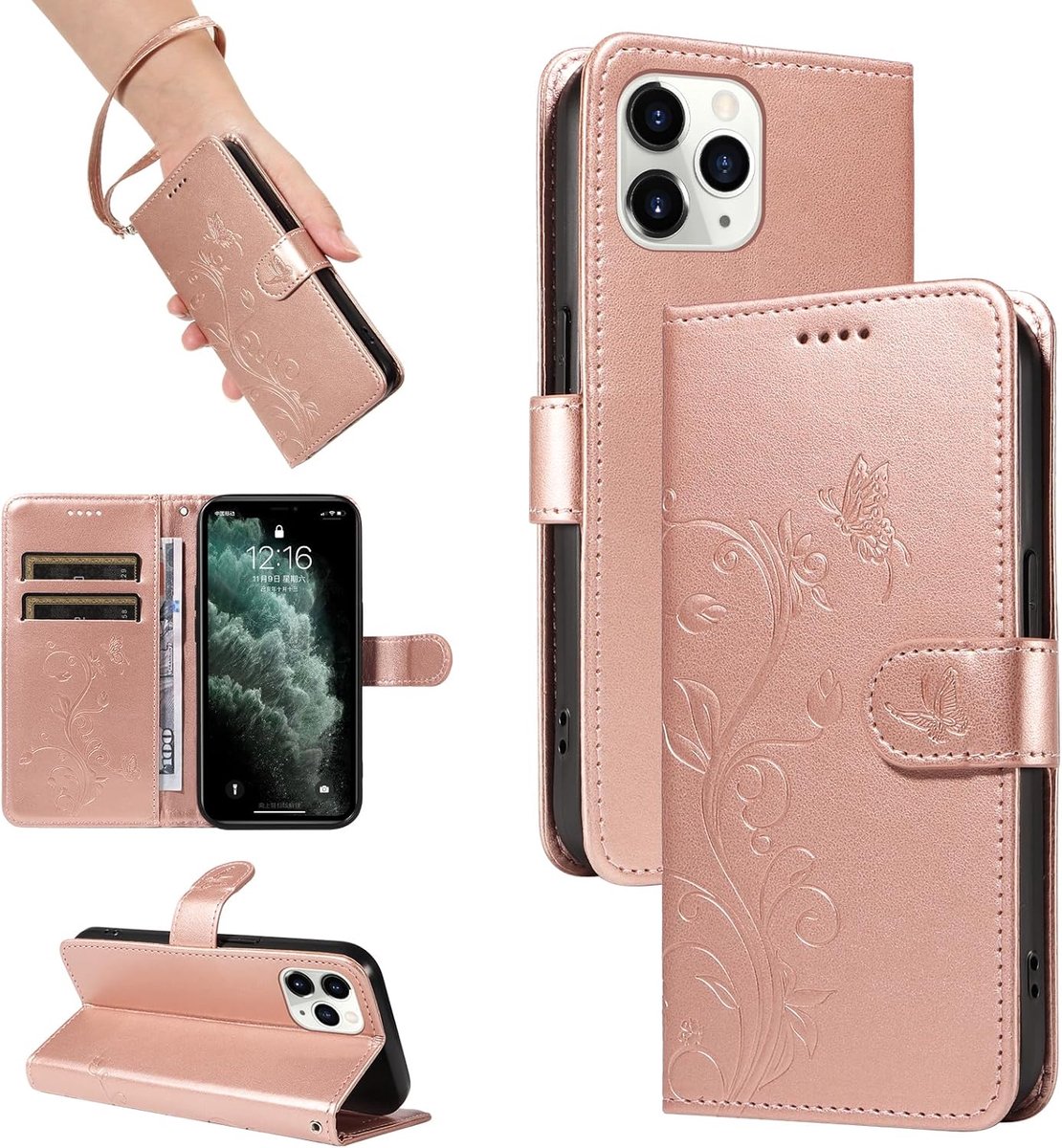 Hoesje voor iPhone 11 Pro Max, Roségoud