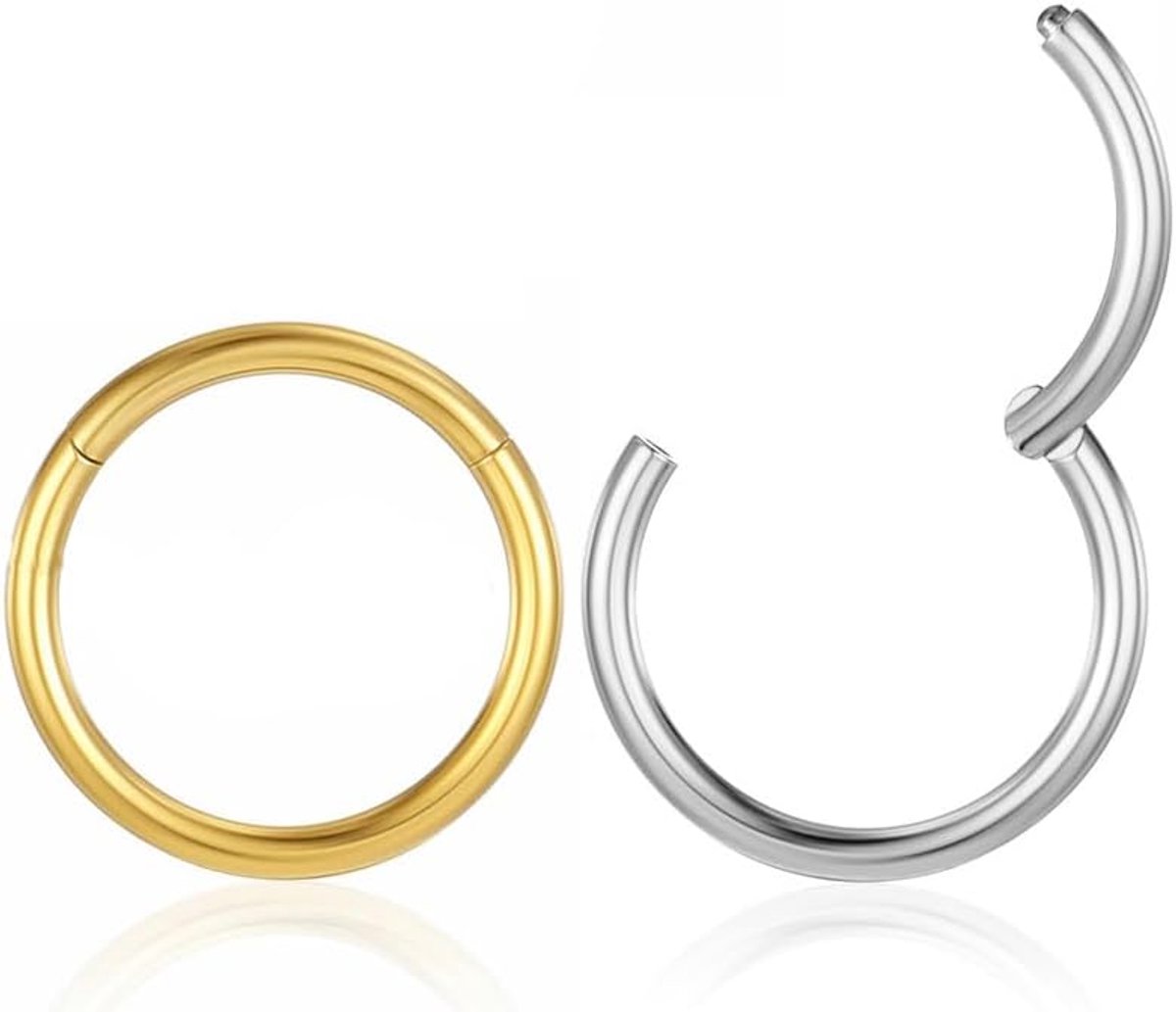 Neuspiercing, goud, minimalistisch design, hoogwaardige materialen, perfect voor dagelijks gebruik en speciale gelegenheden