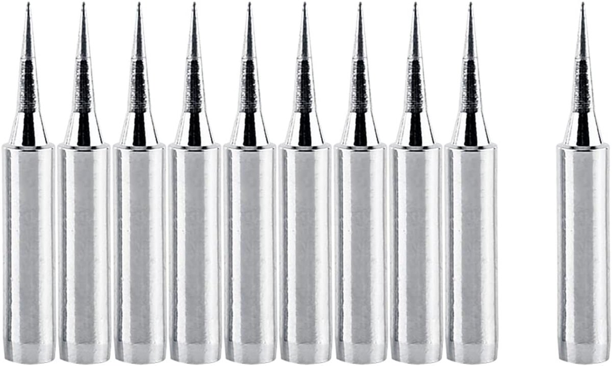 Tips, 10 stuks scherp solderen vervangende soldeerbout tips soldeerstation tool voor 936, 937 soldeerstation