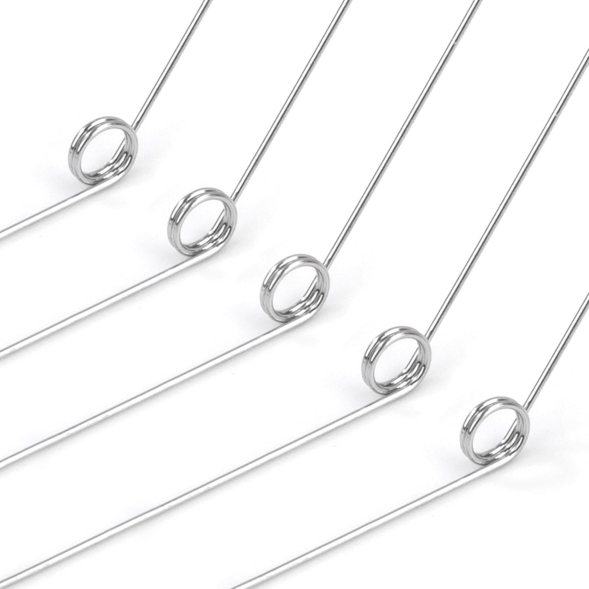 Torsieveren van roestvrij staal draaddiameter 0,3 mm binnendiameter 2 mm armlengte 20 mm hoek 135° 2 omwentelingen links 0,3 x 2 x 20 mm