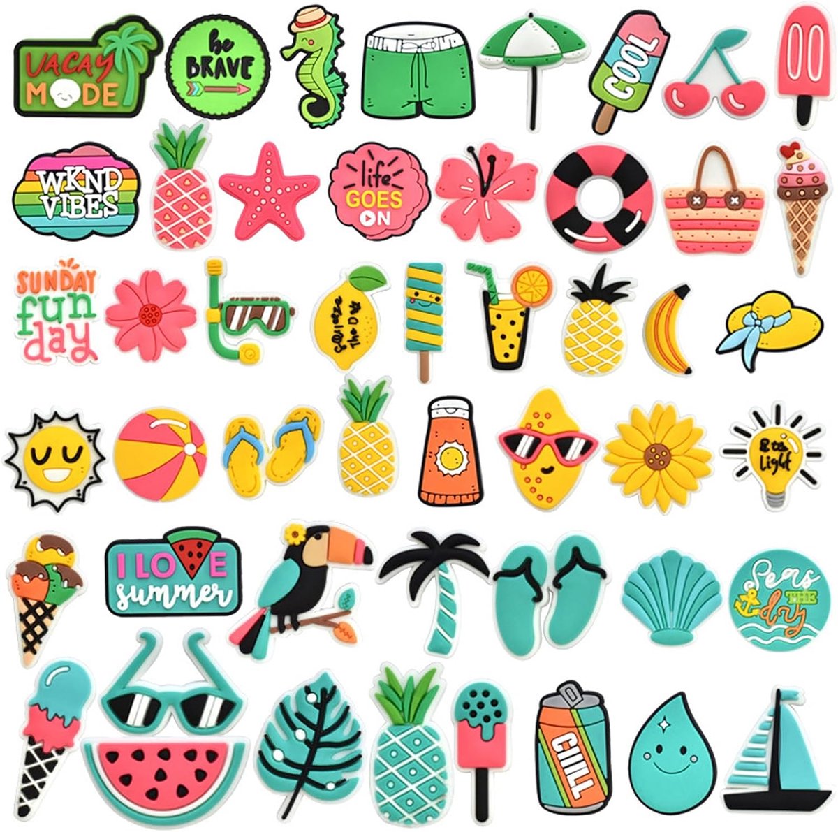 Bedels voor klompen, accessoires, pinnen voor meisjes, vrouwen, jongens, volwassenen, bedels voor Crocs Jibbitz-schoen