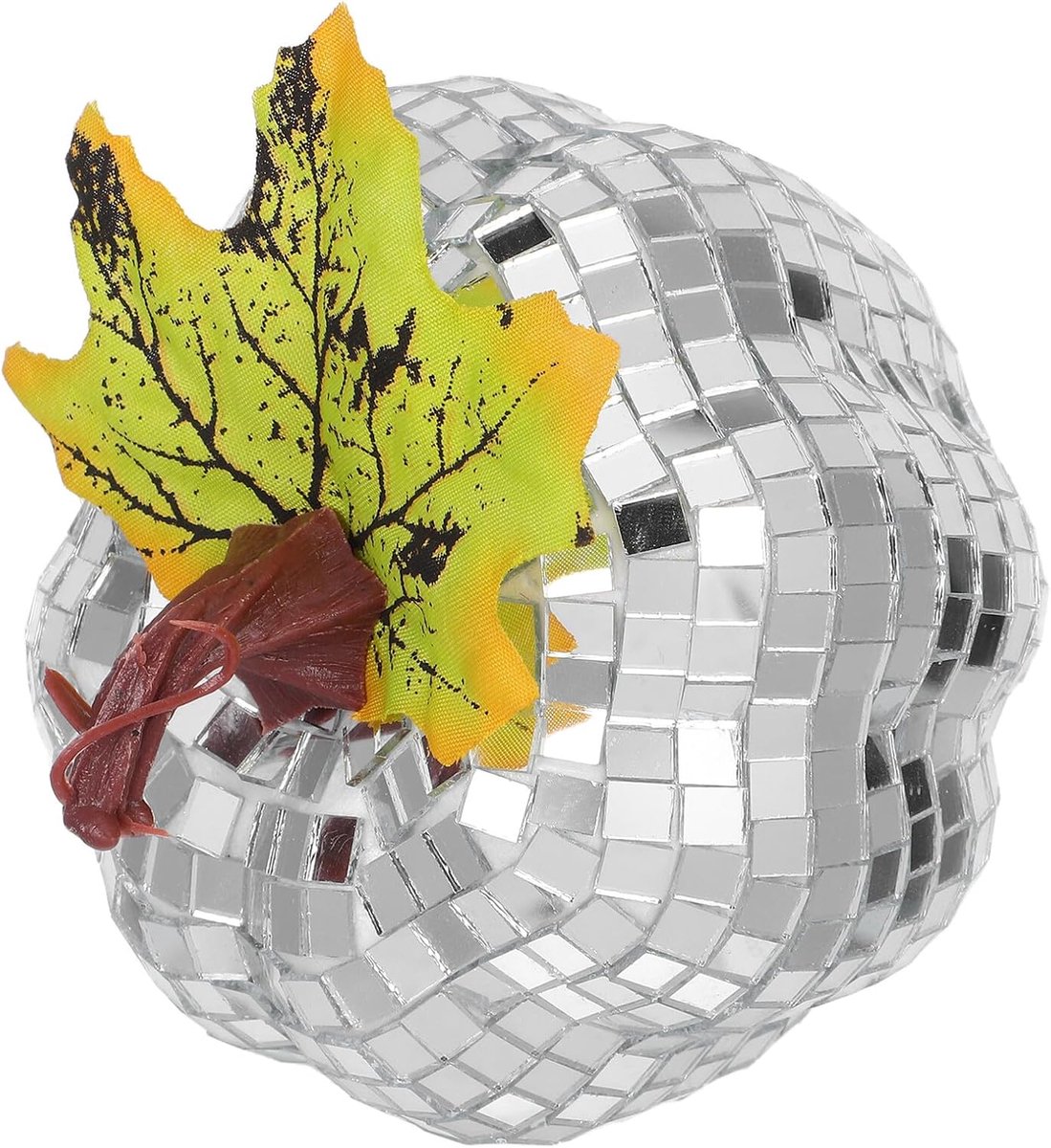 Spiegel Pompoen Decoratie Glazen Disco Bal Ornament voor Huwelijkscentrepunt Feestelijke Tafelstuk voor Halloween Herfstfeest Stijlvolle Compacte