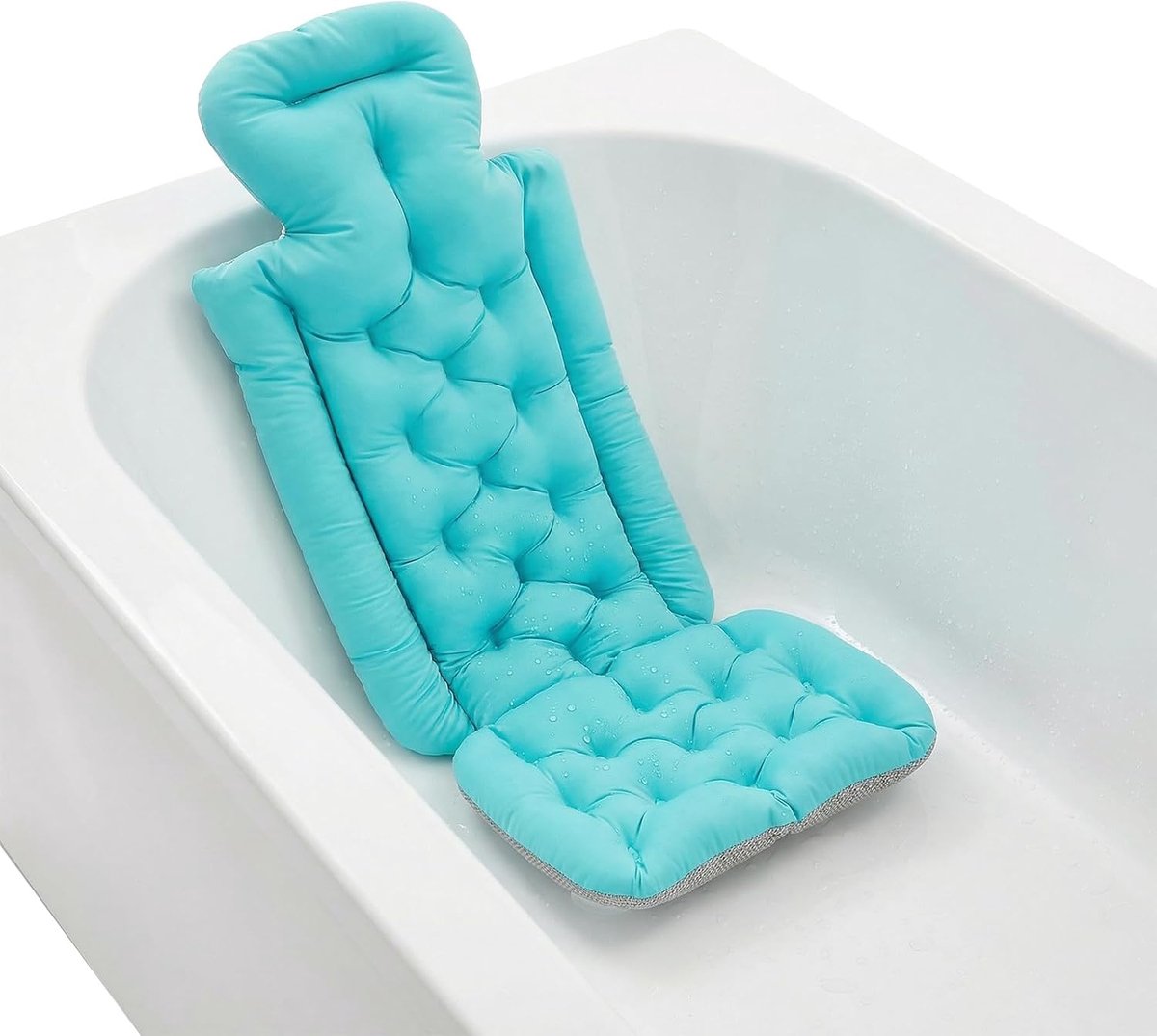 Badmat voor het hele lichaam, opvouwbaar, spa, douche, badkuip (blauw)
