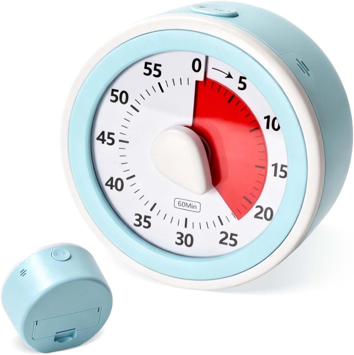 Timer voor kinderen, 60 minuten aftellen, kindertimer met stil