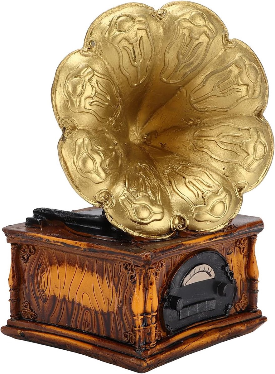 Retro Platenspeler Vorm Munt Spaarpot, Vintage Platenspeler Spaarpot Standbeeld Spaarpot Geldbesparende Doos Vintage Fonograaf Ornamenten Voor Decoratie
