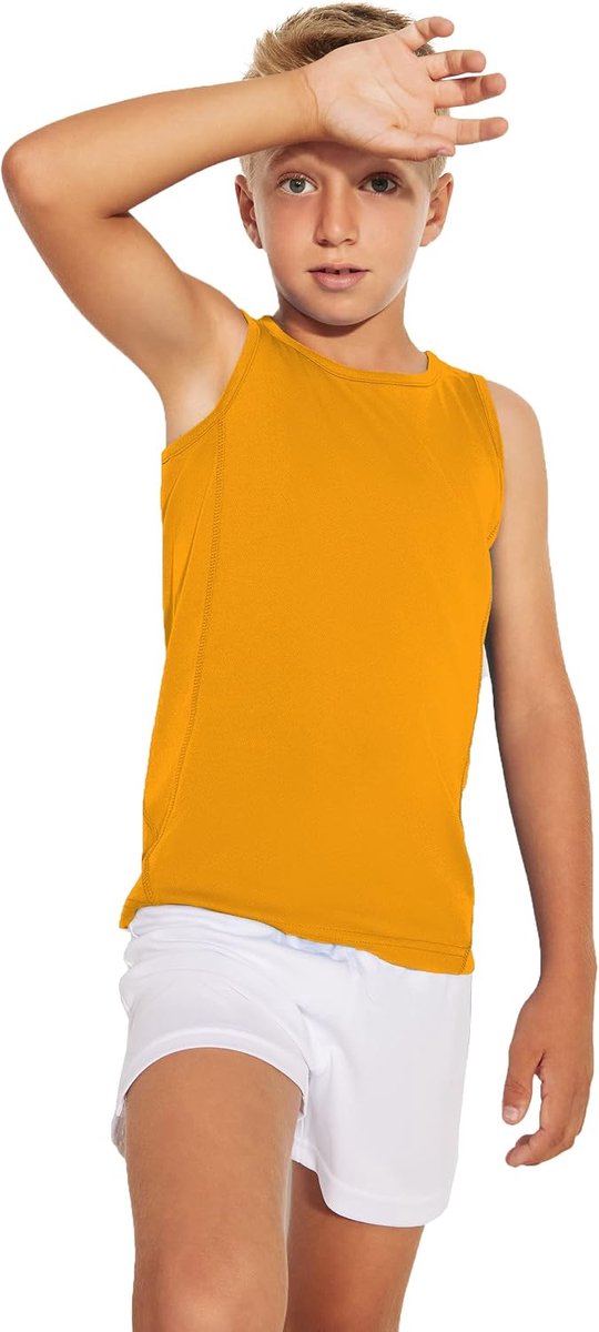 functioneel shirt voor kinderen – sportshirt zonder mouwen, armuitsnijding, comfortabel en zacht