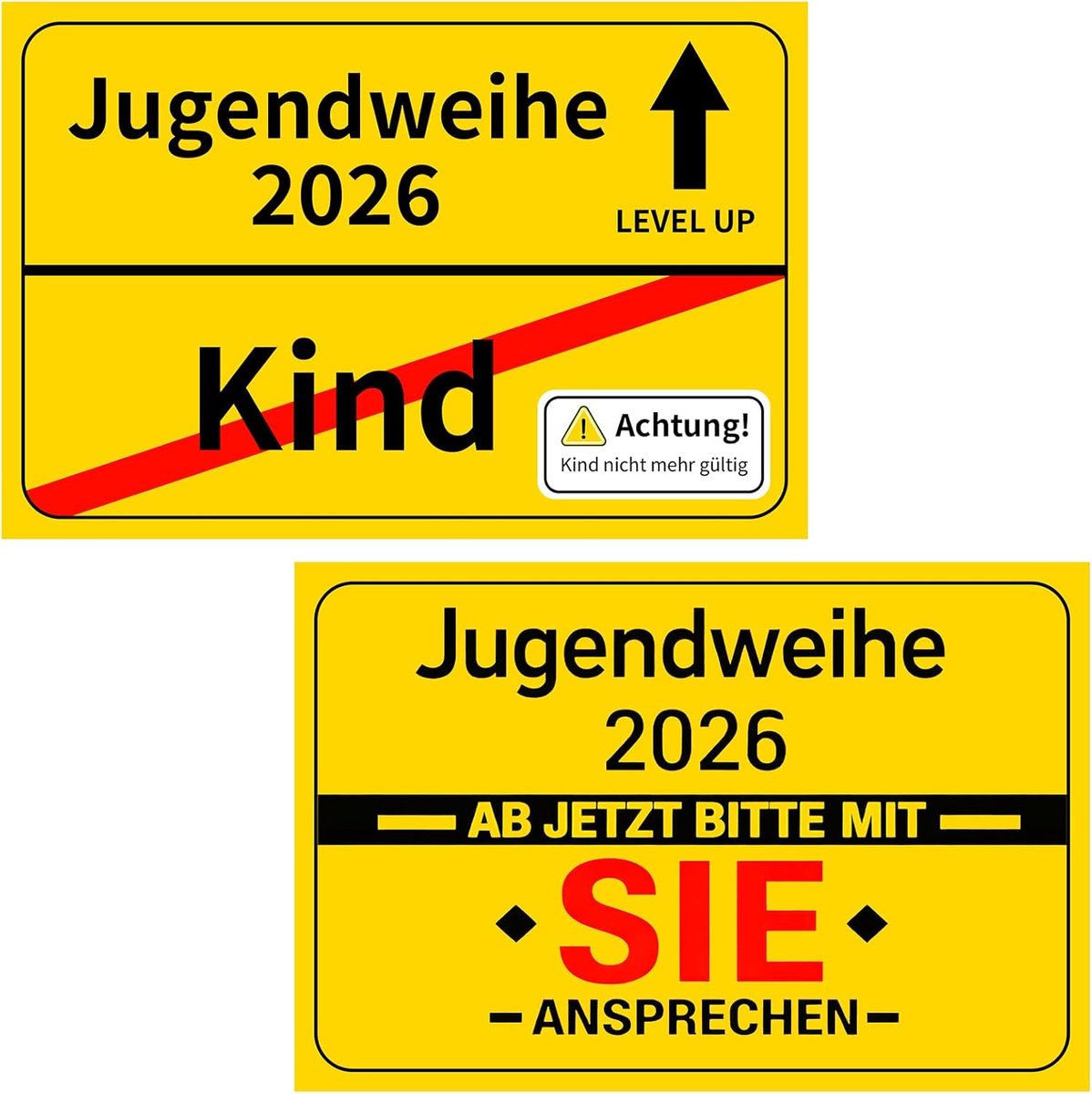 Bord voor 2026 decoratieset 2 stuks, jeugdwijding geschenken jongens, grappige jeugdwijding geschenken kamer deur muurbord, party decoratie achtergrond 30x20 cm