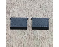 1 paar (2 stuks) vervangende toetsenbordpoten, zwart, compatibel met Corsair K100 AIR RGB toetsenbord, reserveonderdeel toetsenbordstandaard voeten keyboard