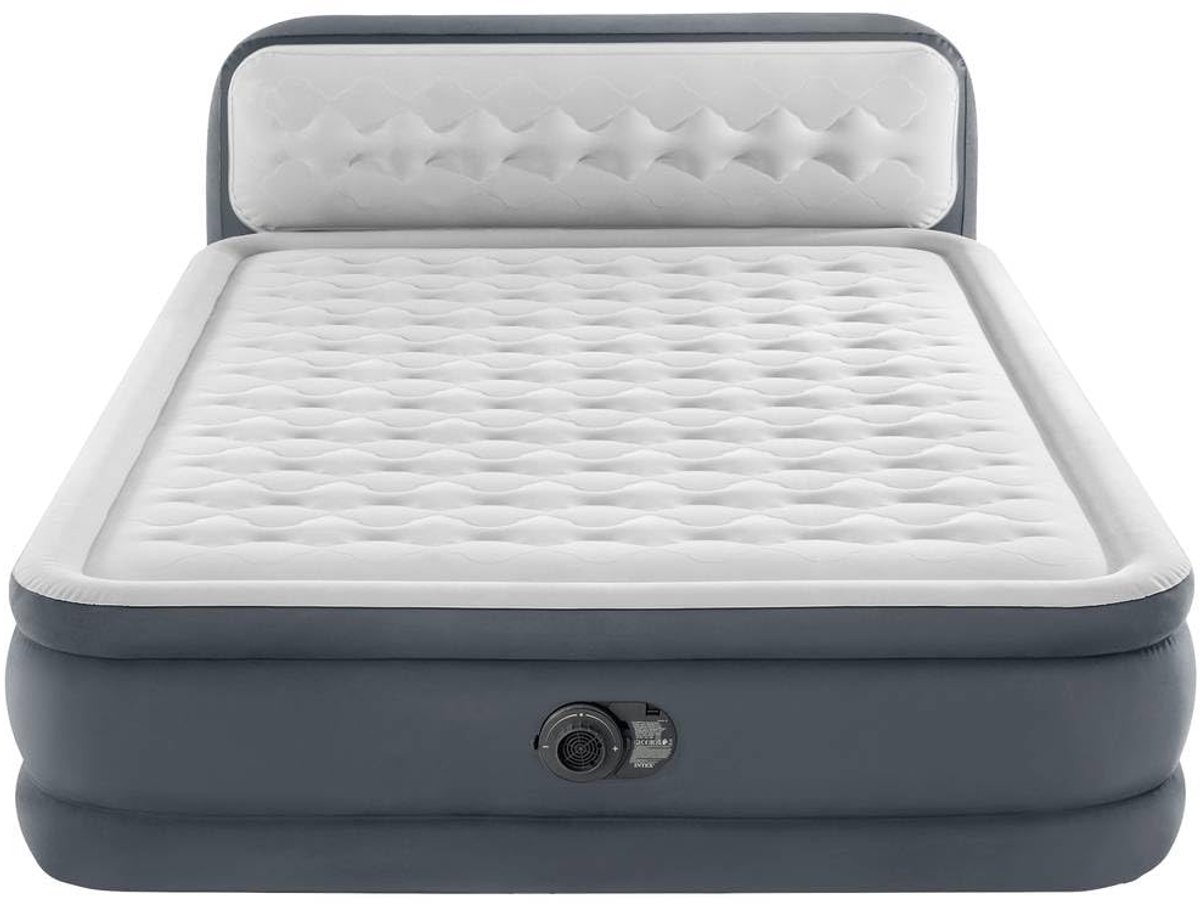 Luchtbed 2 Persoons – Ingebouwde Elektrische Pomp – Met Hoofdbord – Verhoogd Model – 203 x 152 x 46 cm