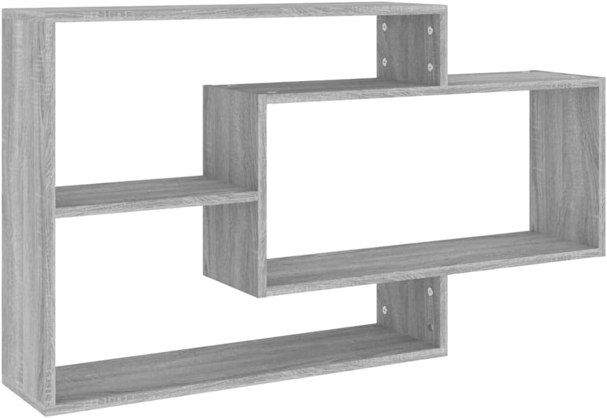 Wandrek van hout, grijs, Sonoma, 104 x 20 x 58,5 cm