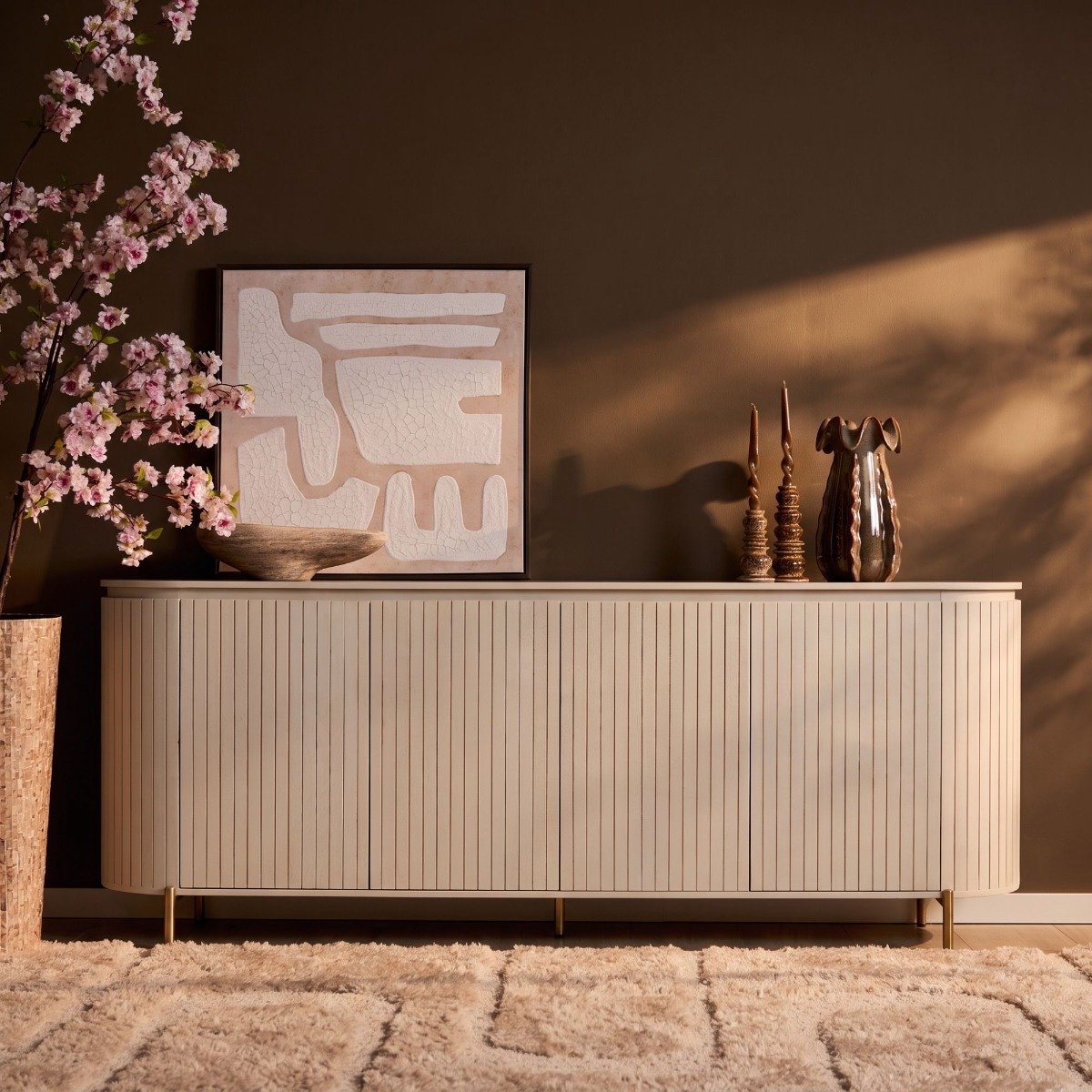 Starfurn - Dressoir Solana mangohout 210 cm - zand