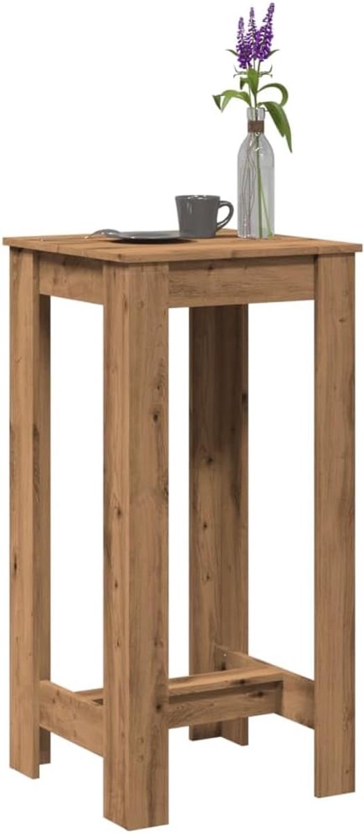 Artisan-eiken keukentafel eetkamermeubel voor keuken 51x50x103,5 cm hout