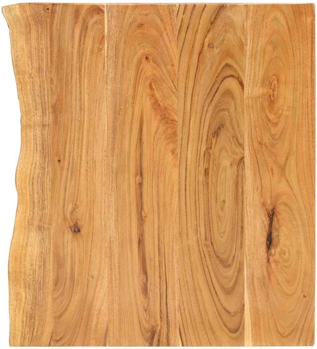 Houten wastafelblad acacia 58 x 52 x 2,5 cm voor badkamer - rustieke plank met boomrand