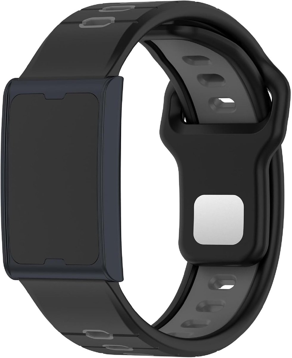 Armband Compatibel met Amazfit Helio - Zacht TPU - Split Kleur Ontwerp - Vervangingsarmband