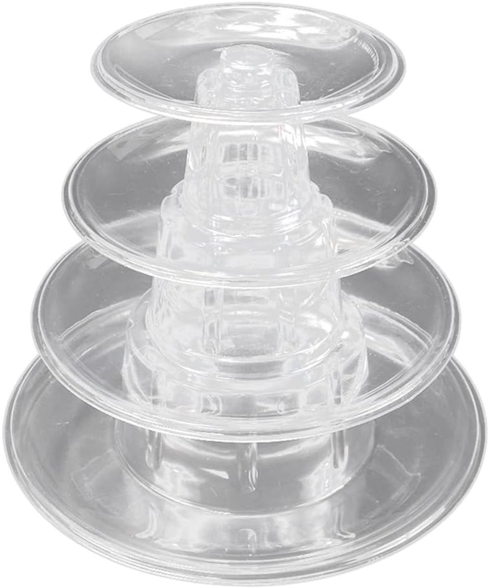 Taartstandaard voor cupcakes, 4 lagen, voor levensmiddelen, taartstandaard, decoratie voor bruiloft, verjaardagsfeest